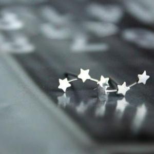 Stars Star 925 Sterling Silver Earrings..
