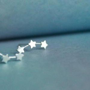 Stars Star 925 Sterling Silver Earrings..